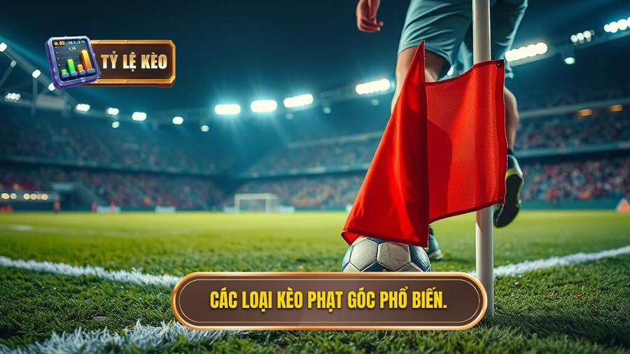 Các loại kèo phạt góc phổ biến hiện nay