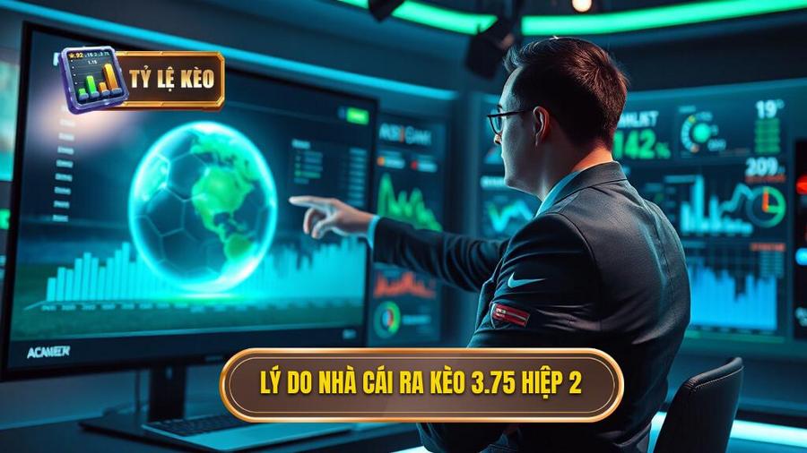 Tại sao nhà cái lại đưa ra mức kèo 3.75 ở hiệp 2?