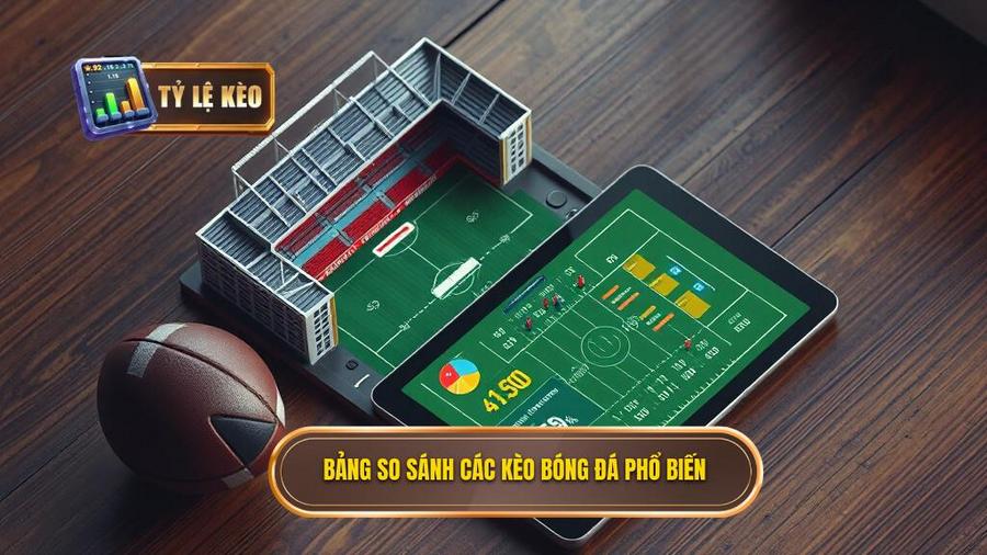 Bảng so sánh các loại kèo phổ biến trong nhận định bóng đá